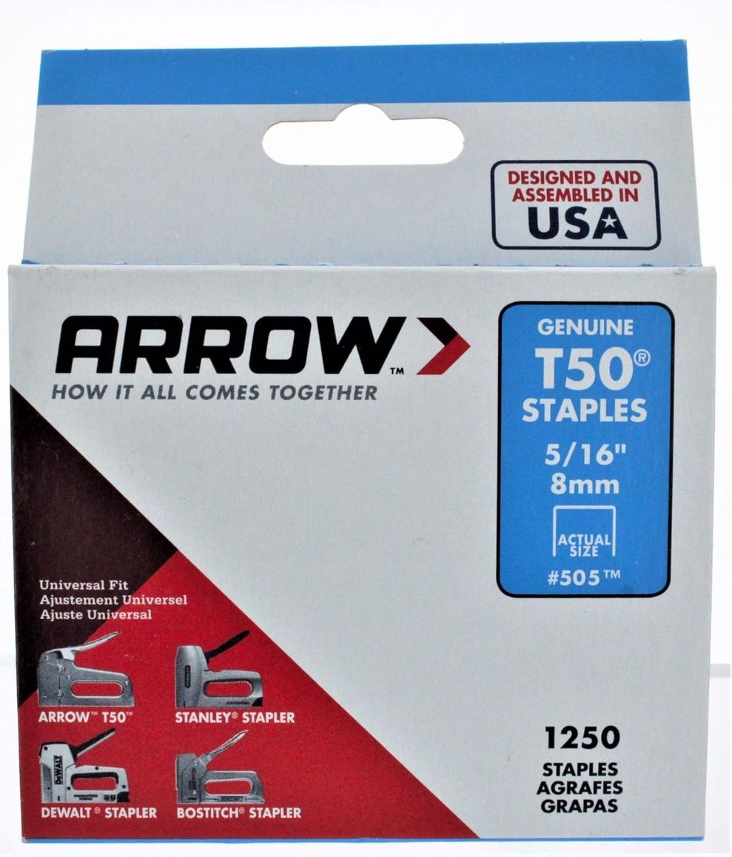 Grapas T50 5/16” #505 1250 Pzs Arrow 2