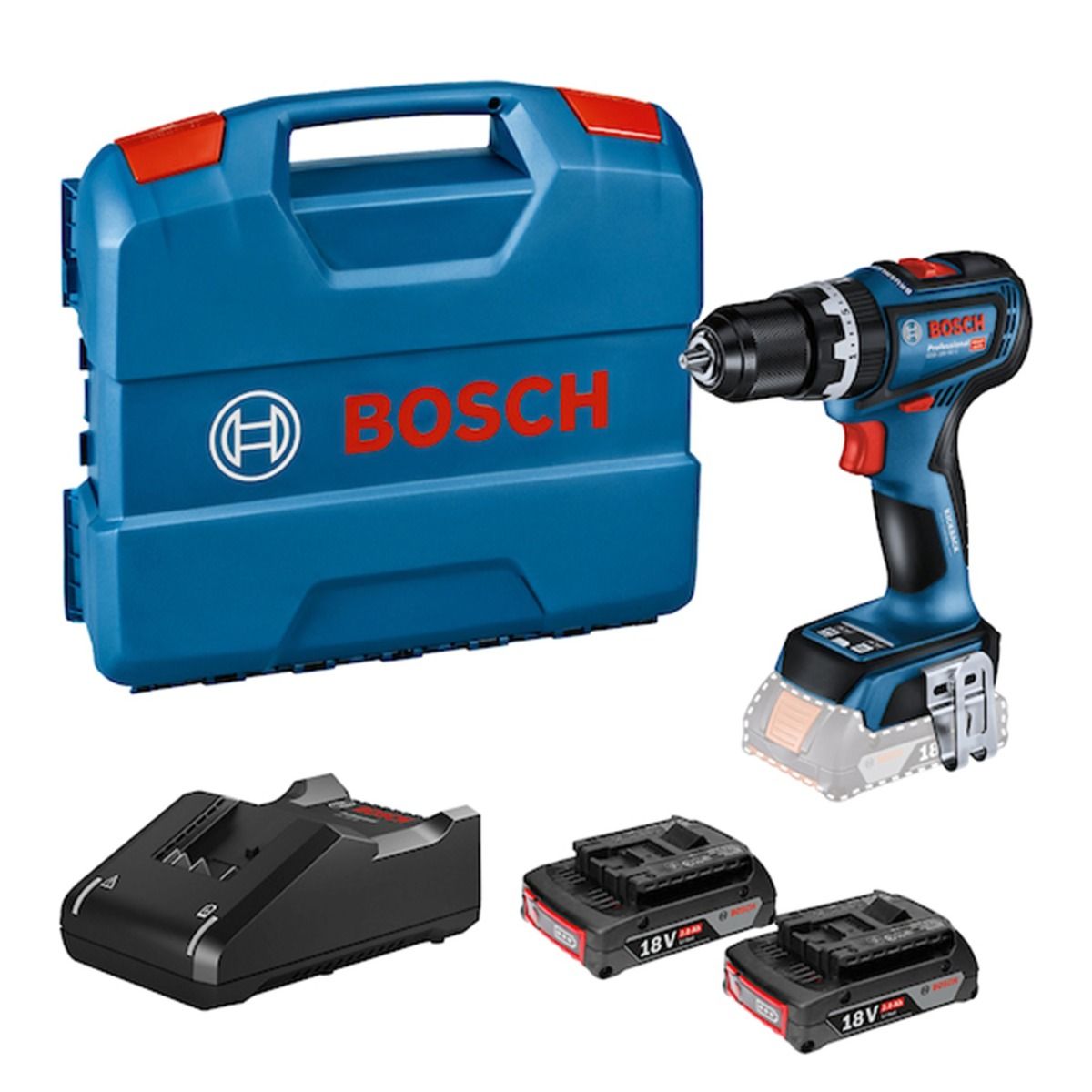 Combo Rotomartillo GSB 18V-90 C + Linterna GLI 18V-300 + SET X-LINE 65pz Bosch 2