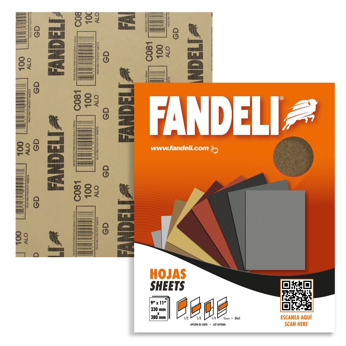 Lija Para Madera Grano 100 C081 Fandeli 2