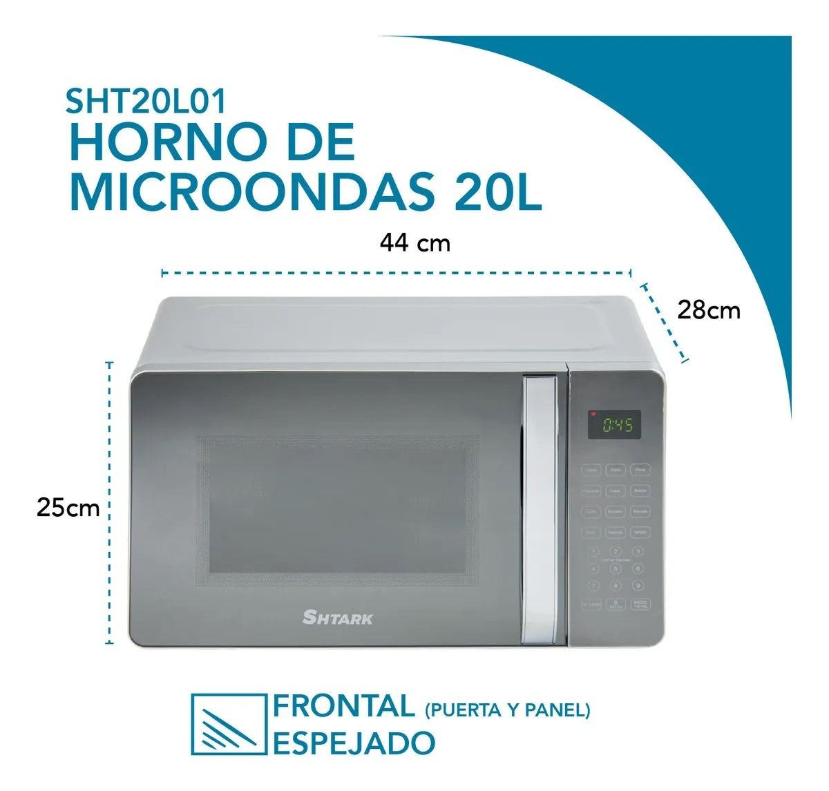 Horno De Microondas 7 Pies 700W SHT20L01 Shtark 2
