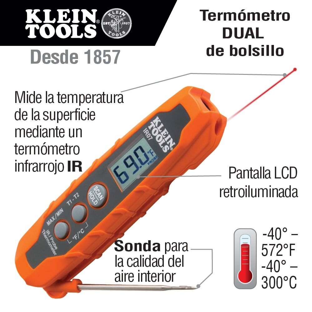 Juego de Prueba Eléctrica de HVAC CL320KIT Klein Tools 2