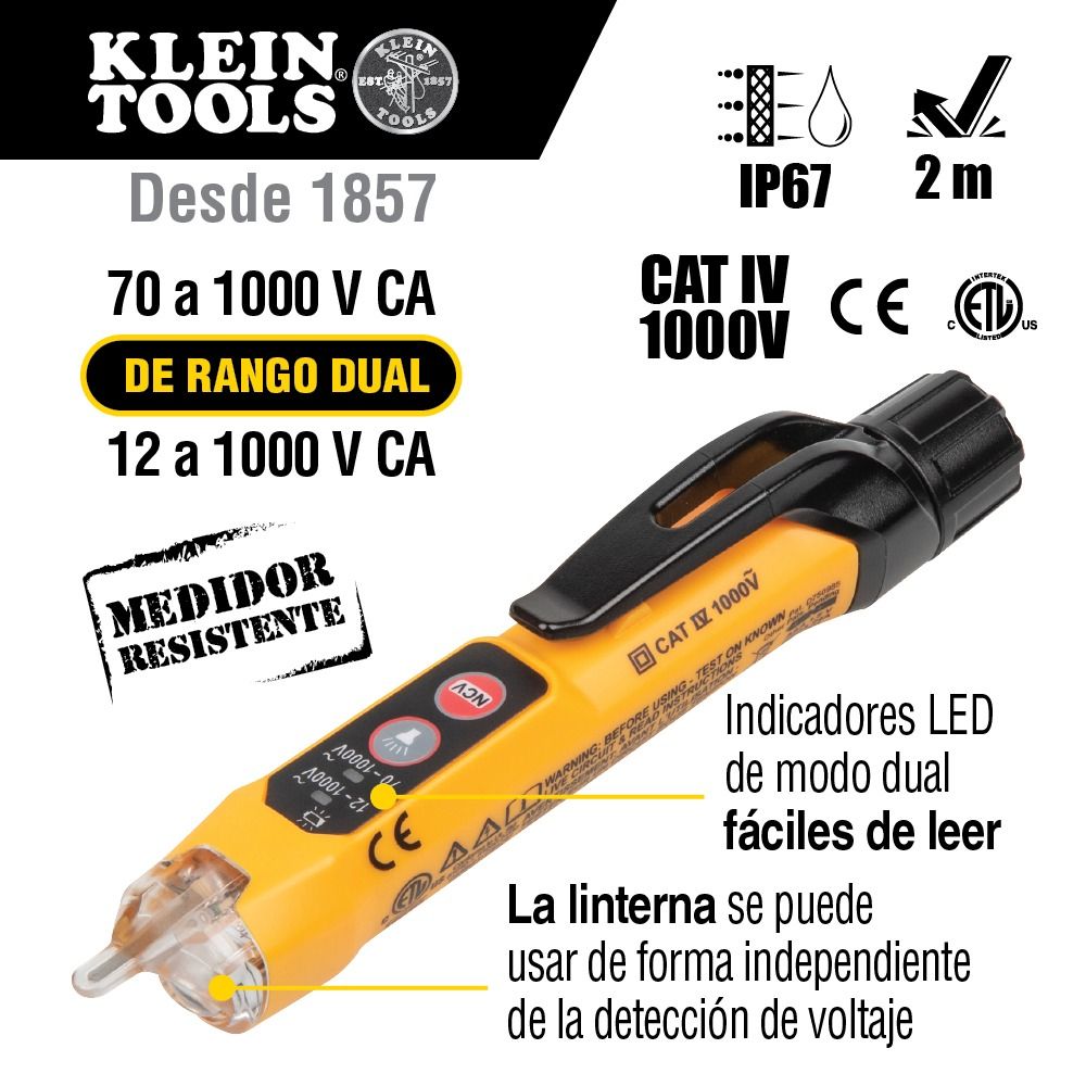 Juego de Prueba Eléctrica de HVAC CL320KIT Klein Tools 4