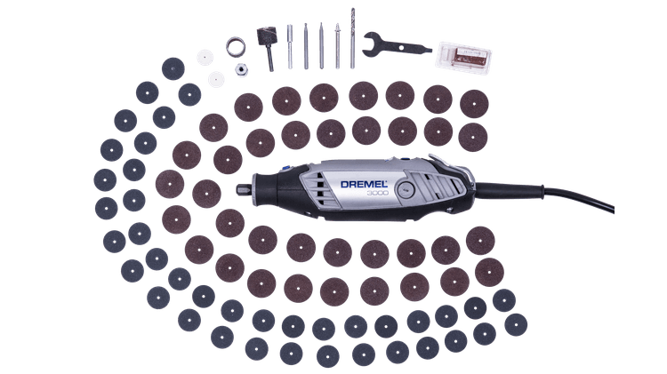 Mototool con 82 accesorios + eje flexible 3000 Dremel 2