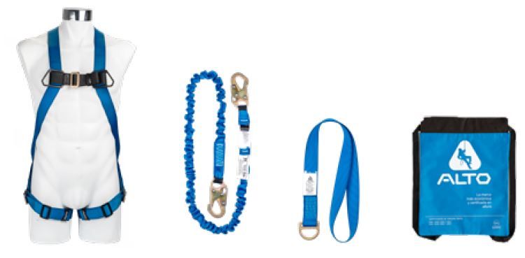 Kit cable, arnés y punto fijo KPA-1 Alto Altura Segura 2
