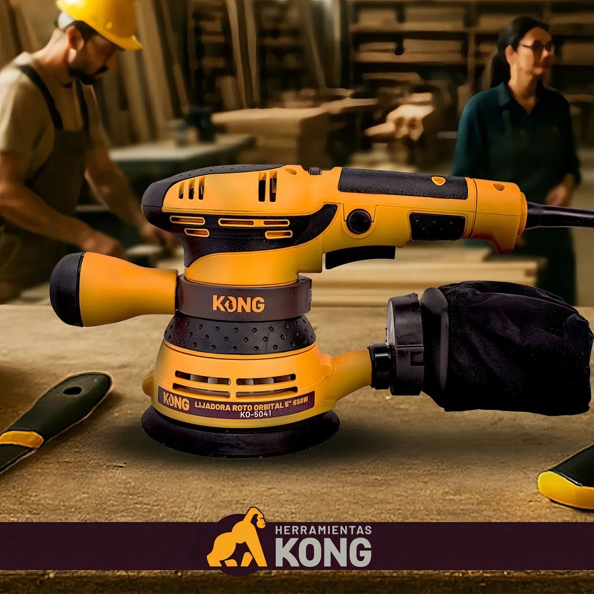 Lijadora Orbital 5" 650W KO-5041 Kong 8