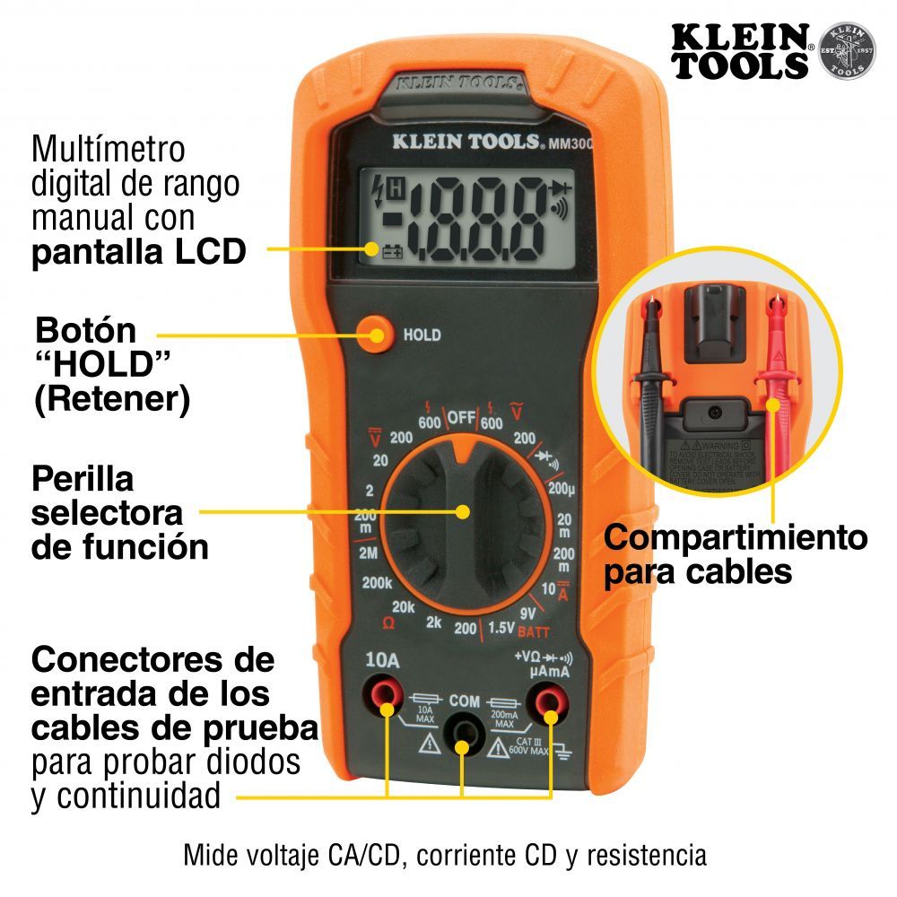 Kit De Prueba Con Multímetro 69149P Klein Tools 3