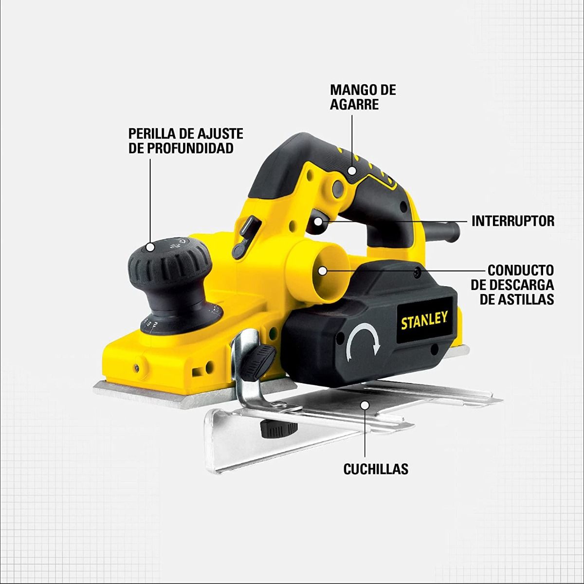 Cepillo 750w 3 1/4" PP7502 Stanley 3