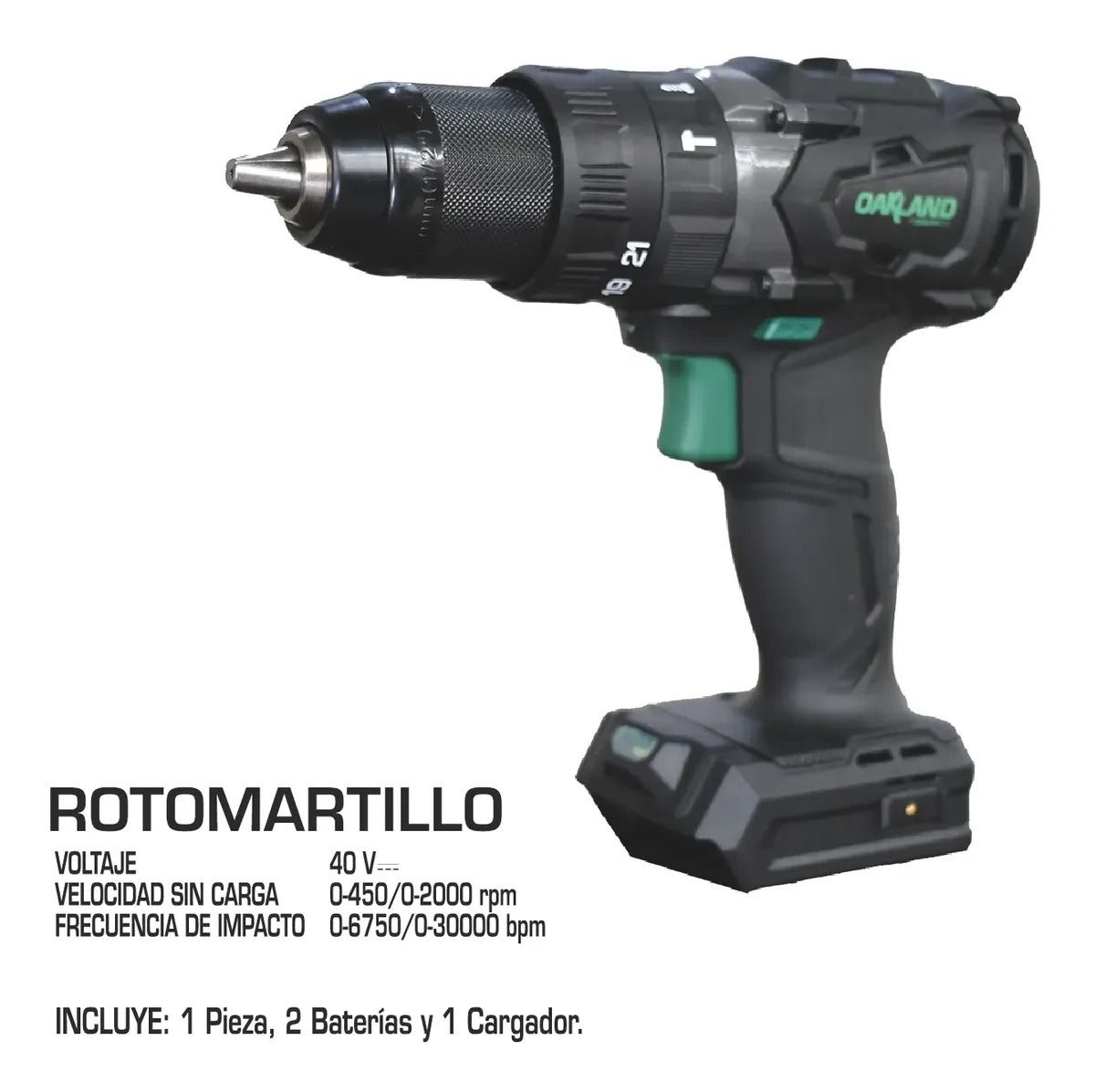 Rotomartillo 1/2" 40V TC-1500PT Oakland 4