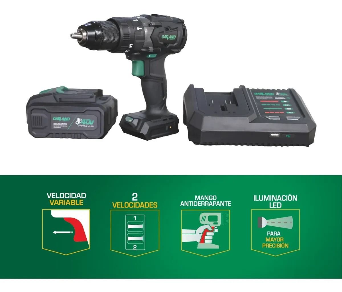 Rotomartillo 1/2" 40V TC-1500PT Oakland 7