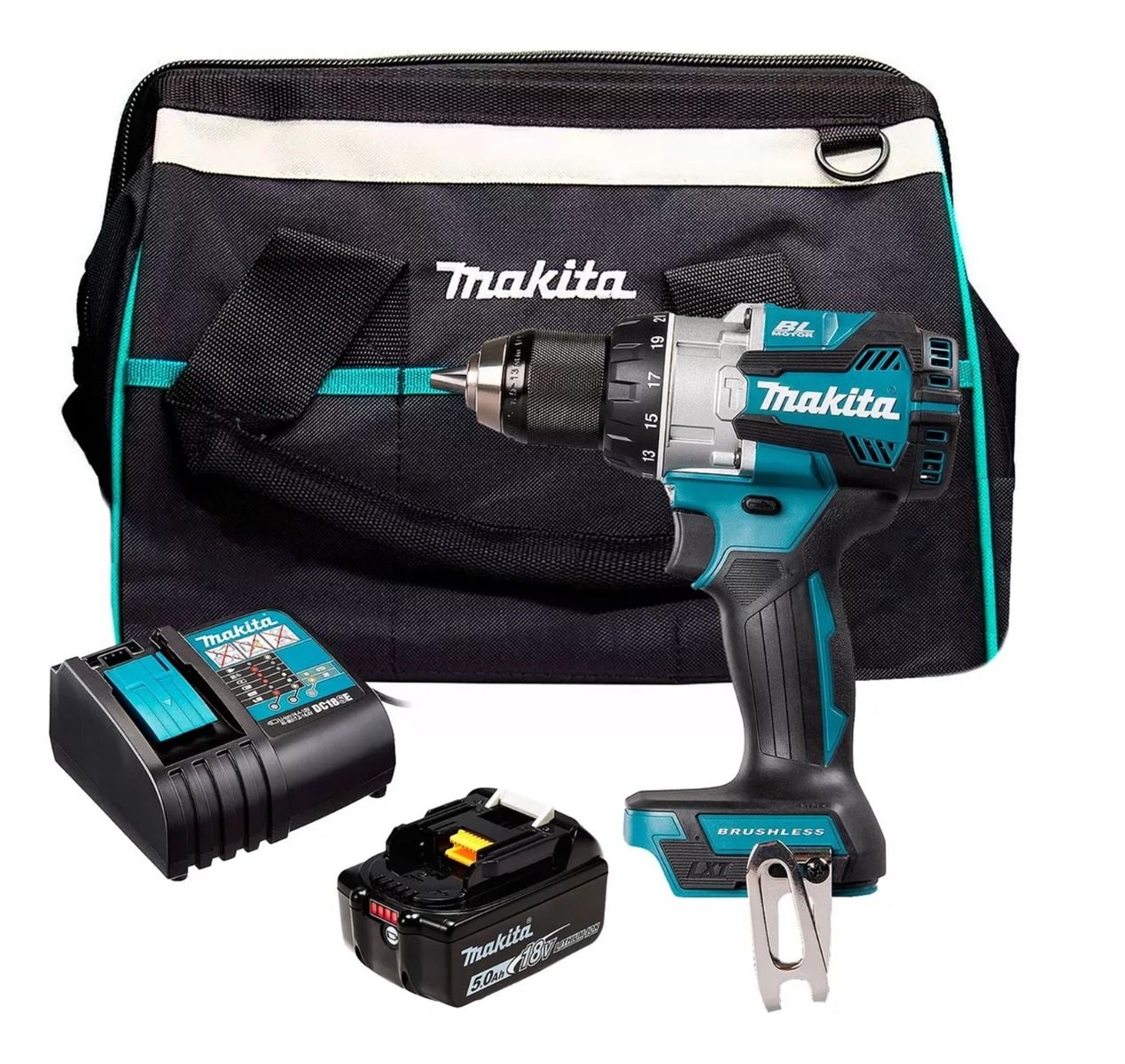 Rotomartillo Brushless LXT 18V DHP489STX1 Makita 2