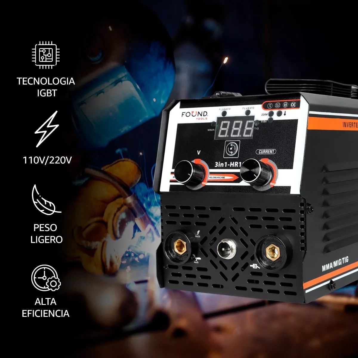 Soldadora Inversora MMA/MIG/MAG/TIG 5in1-FTL Found Tools 9