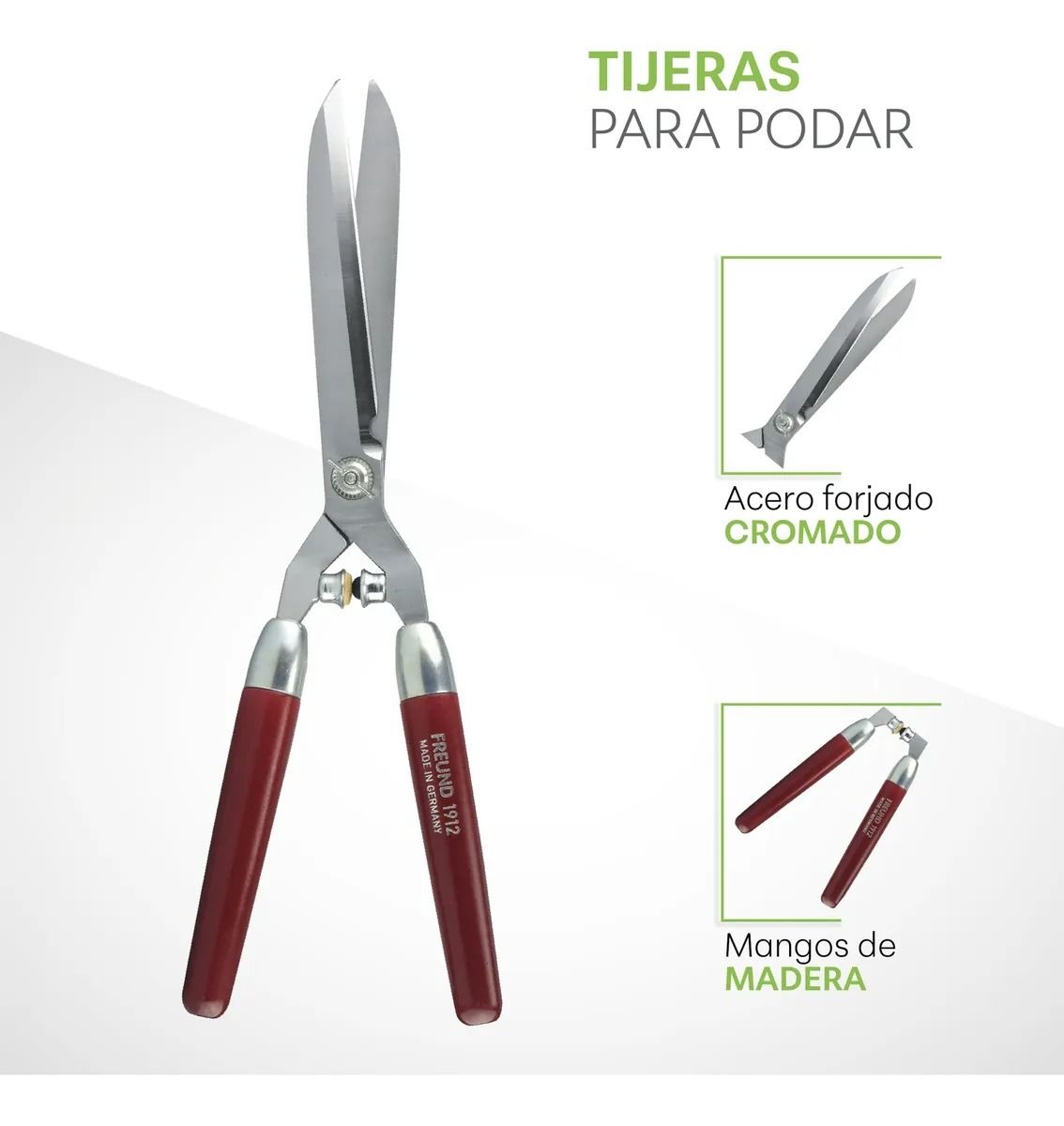Tijera Para Podar 2 Manos 1912 Freund 2