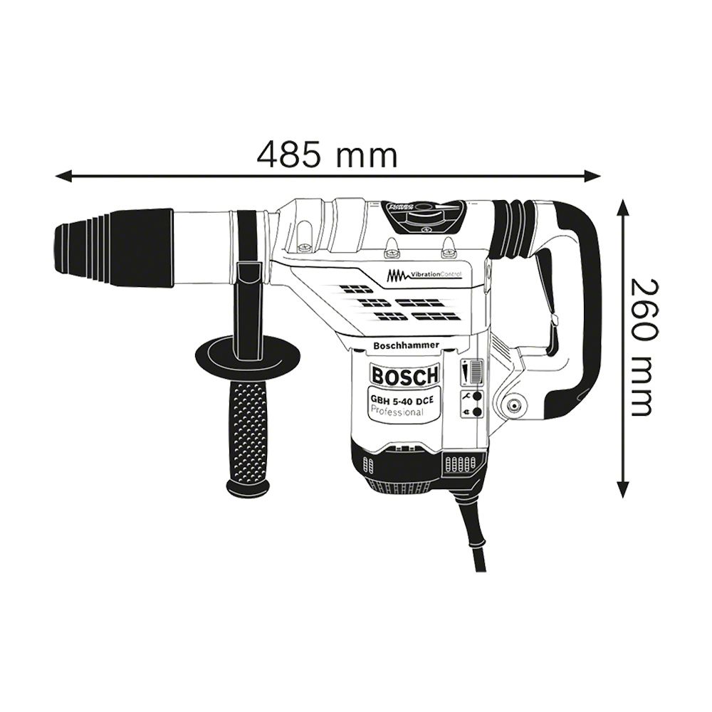 Martillo perforador 1150W VVR SDS Max 11264 Bosch 5