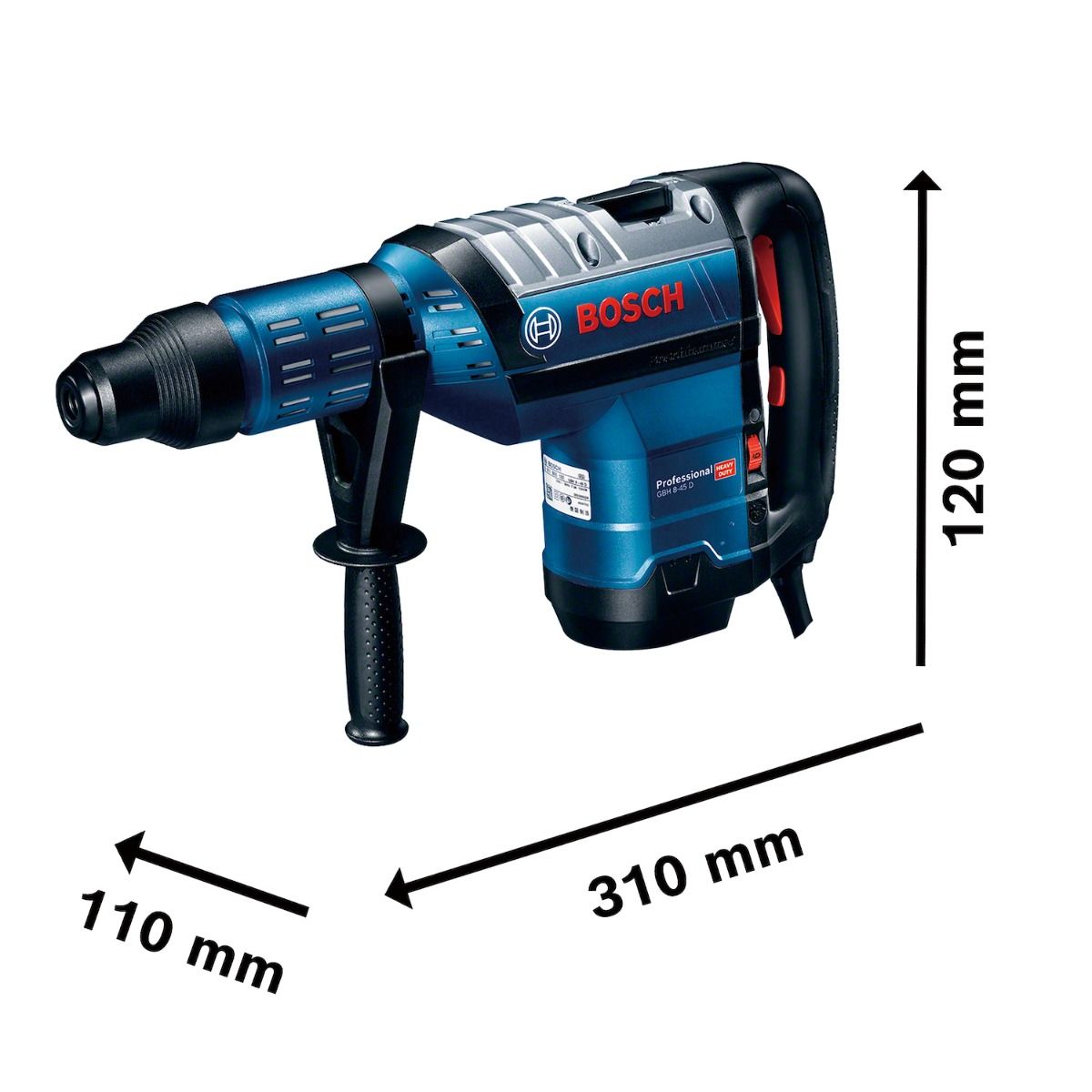 Martillo perforador SDS-max 1500W GBH8-45D 11265 Bosch 6