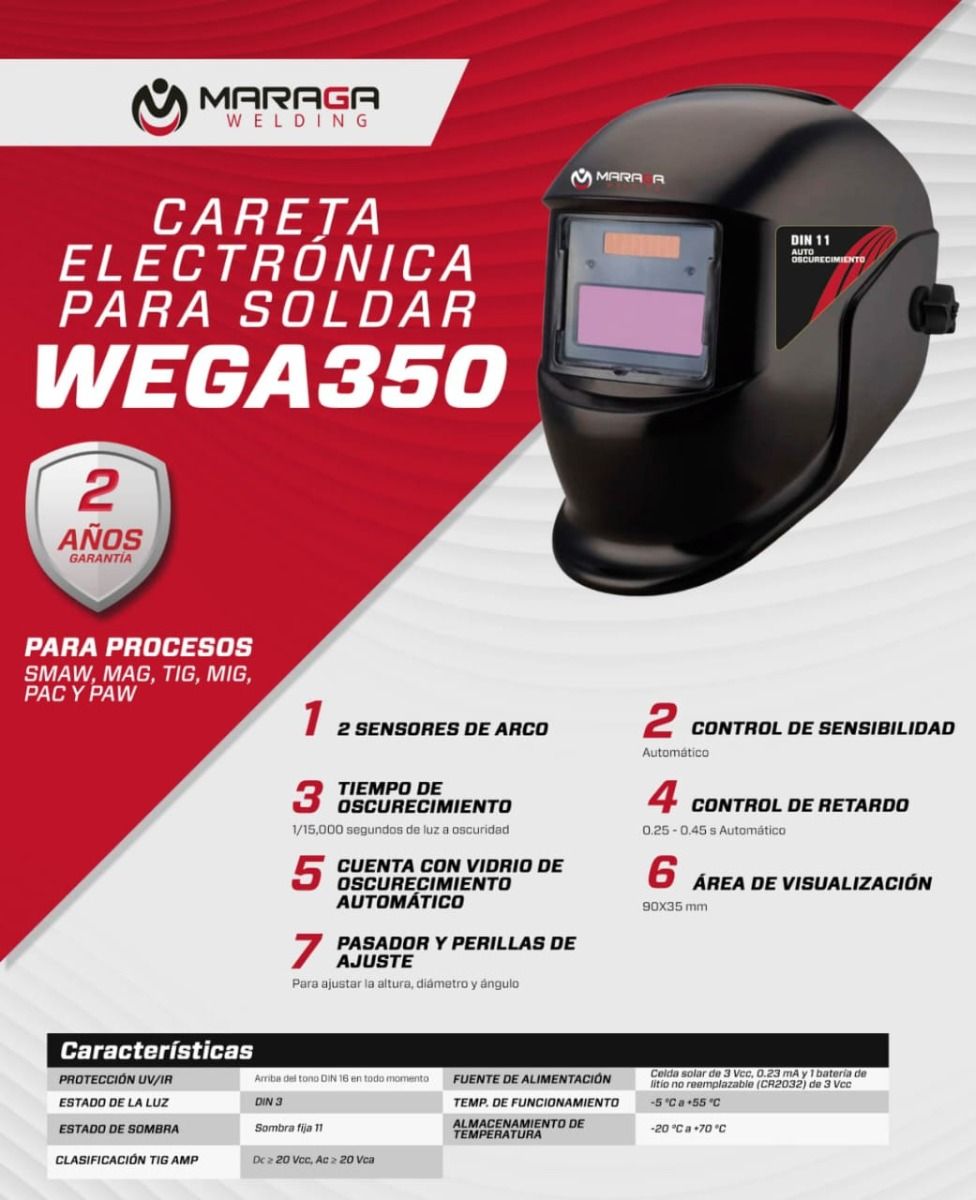 Careta Electrónica WEGA350 Maraga 5