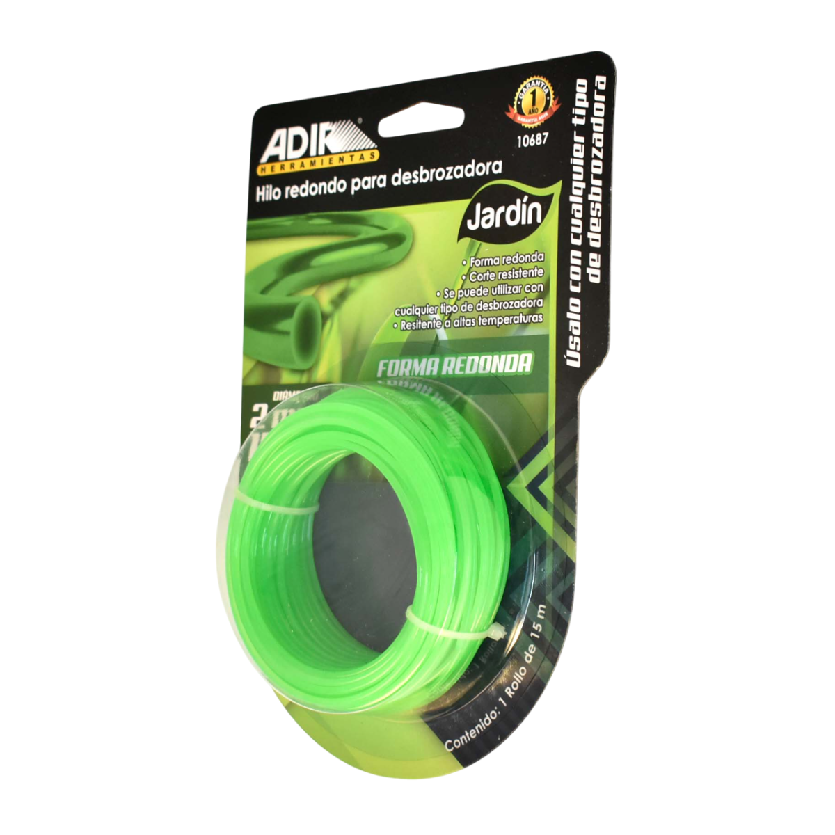 Hilo Para Desbrozadora 2 mm 15m 10687 Adir 2