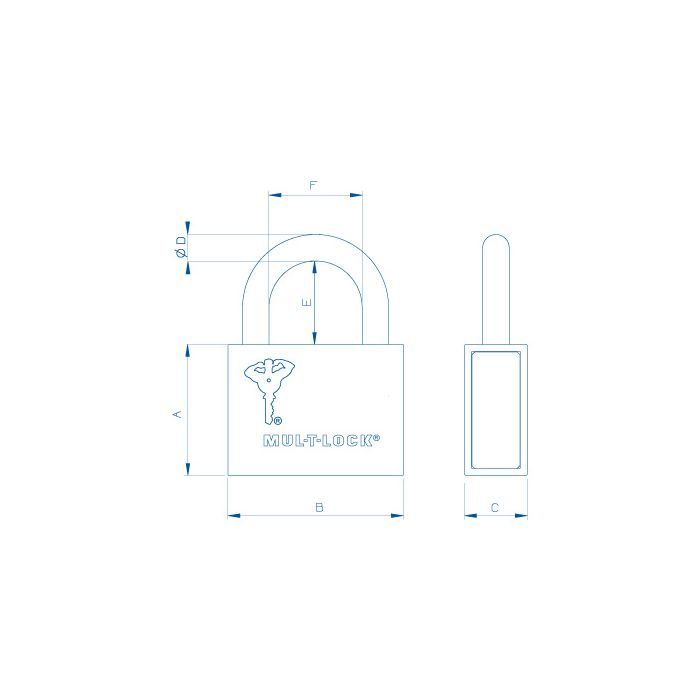 Candado De Alta Seguridad 8 PP 6000 Mul-T-Lock 6