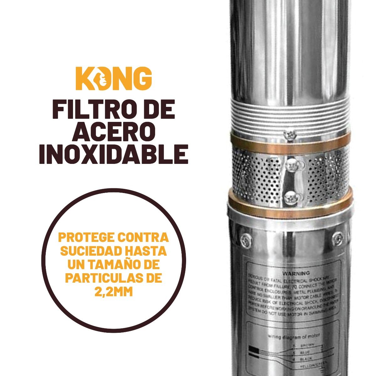 Bomba Tipo Bala 1/2 HP KO-BA23P Kong 4