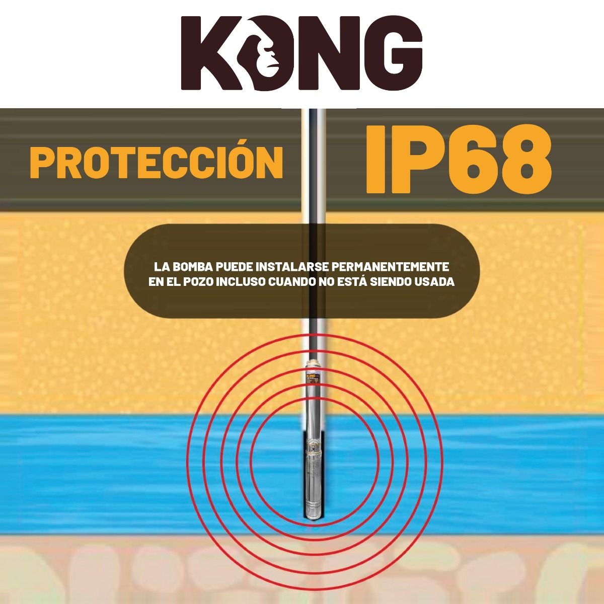Bomba Tipo Bala 1 HP KO-BA28P Kong 8