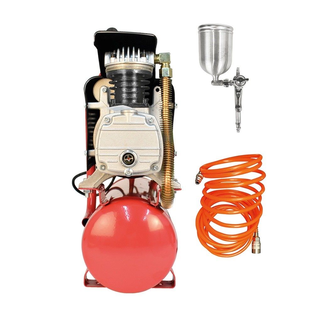Combo Compresora 2 HP 10Lts Pistola y Manguera 2001 Adir 3