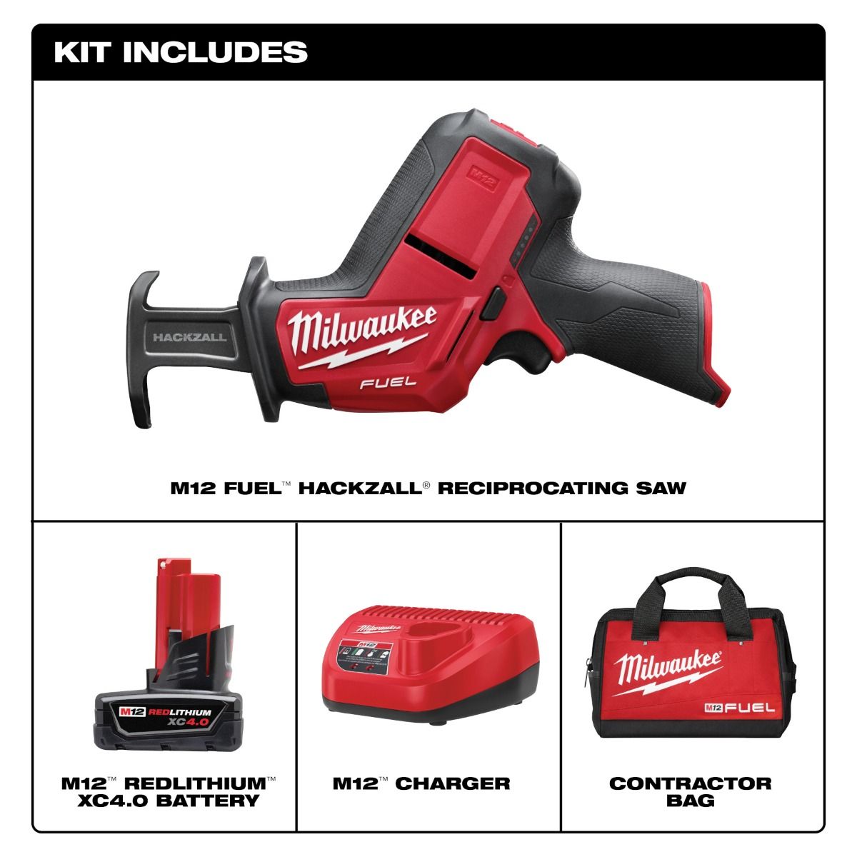 Sierra Sable Reciproca M12 FUEL™ HACKZALL® 2520-21XC Milwaukee 2