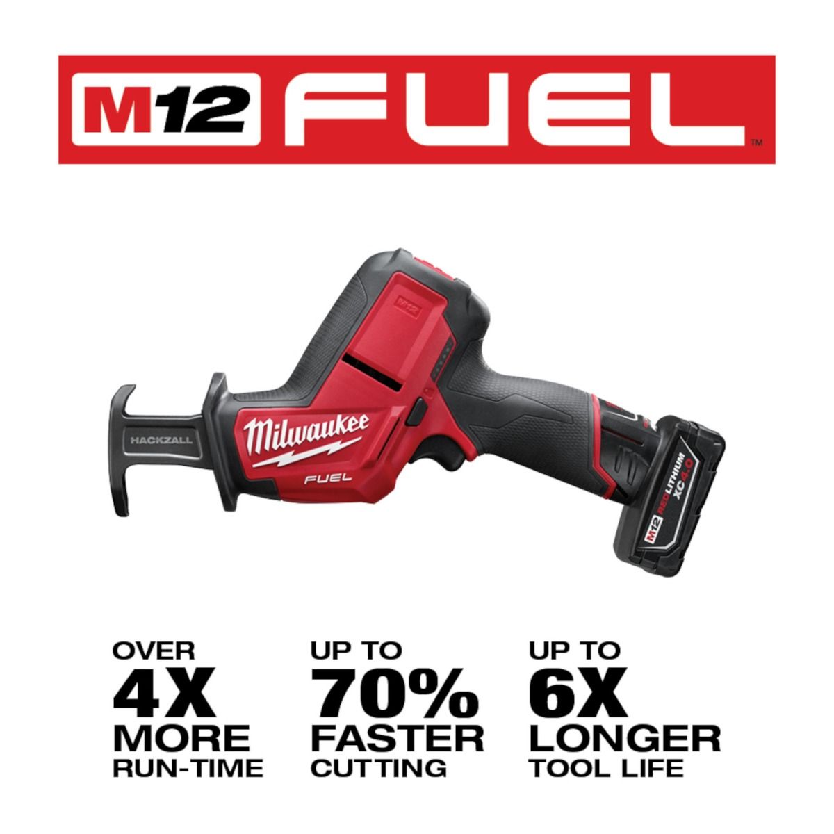 Sierra Sable Reciproca M12 FUEL™ HACKZALL® 2520-21XC Milwaukee 4
