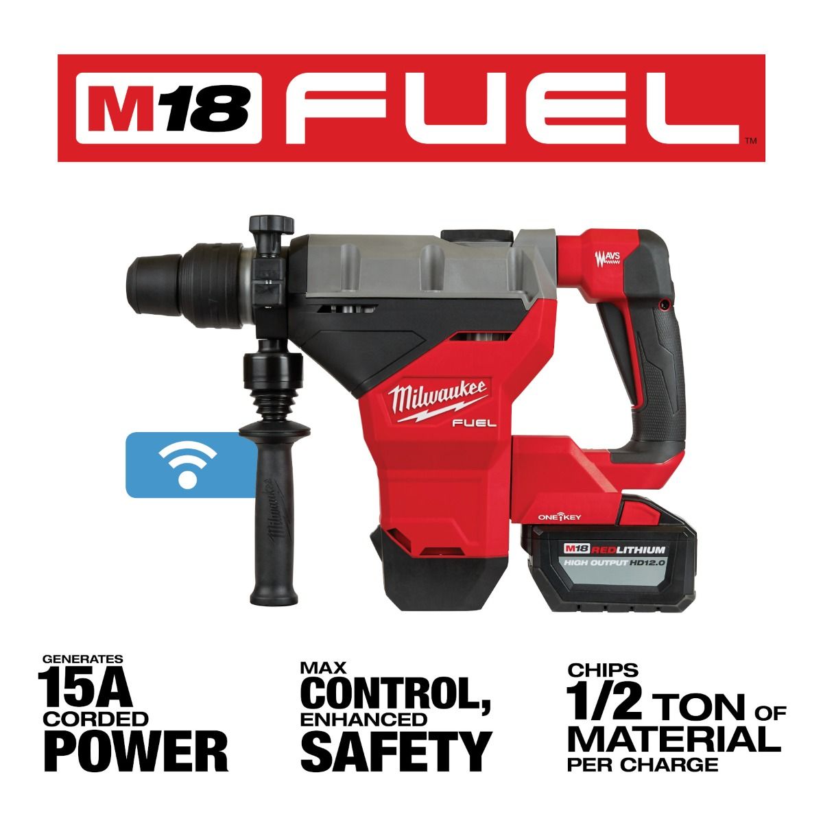 Martillo Rotativo M18 FUEL™ SDS MAX 1-3/4" 2718-22HD Milwaukee 2