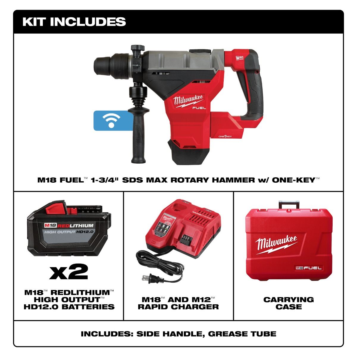Martillo Rotativo M18 FUEL™ SDS MAX 1-3/4" 2718-22HD Milwaukee 4