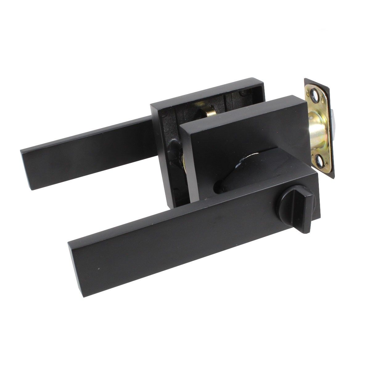 Cerradura Baño CMD Milan R Negra Inoxx Italy 2