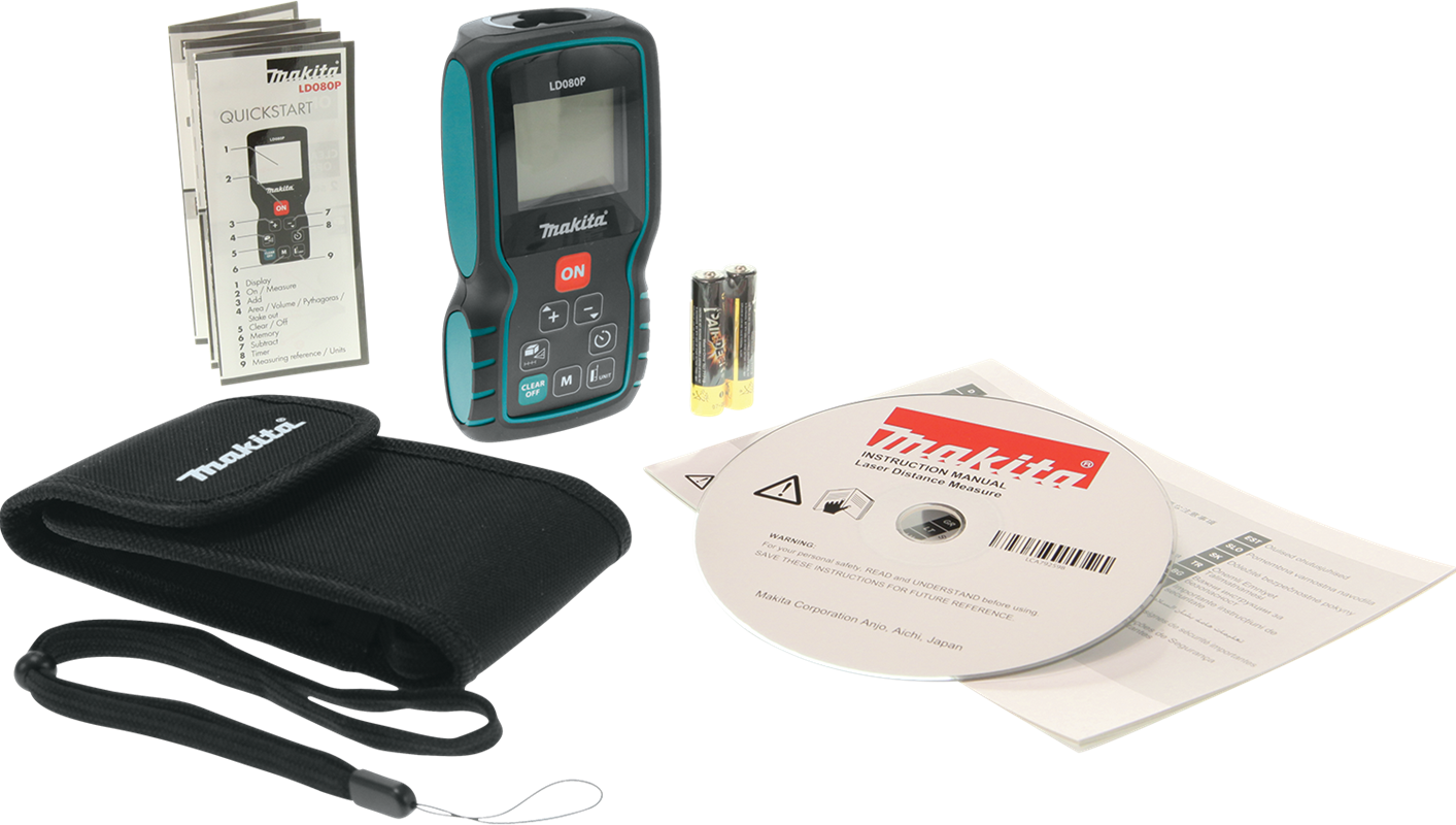 Telemetro medidor laser 80 Mts LD080P Makita 8