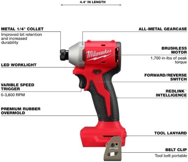 Combo Rotomartillo - Atornillador 3610-22CT brushless Milwaukee 7