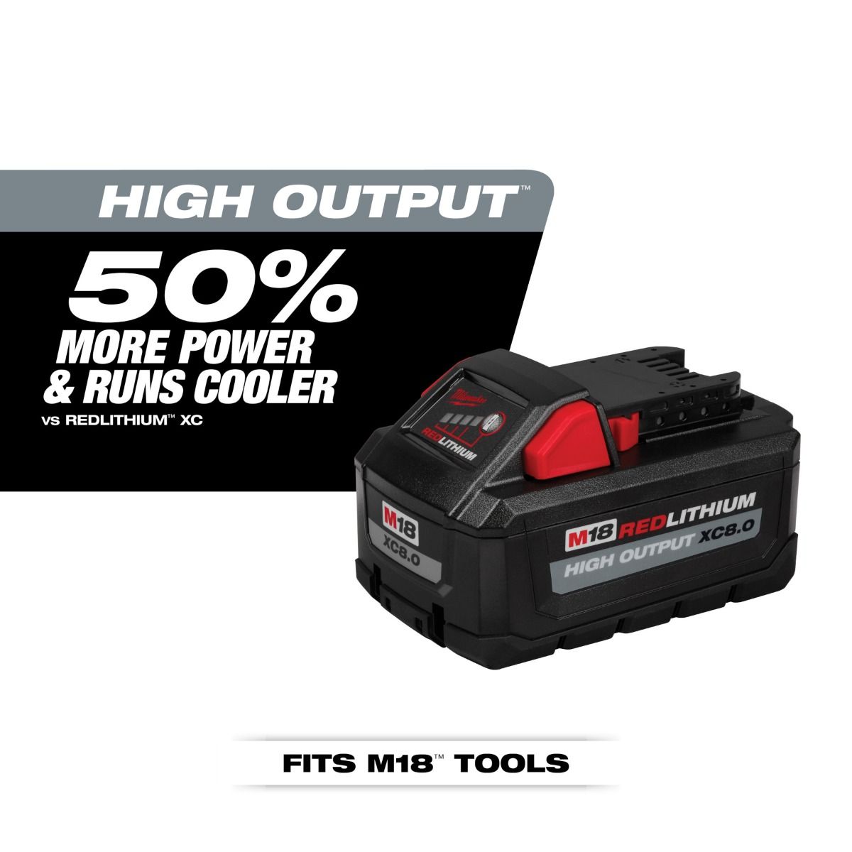 Batería M18™ REDLITHIUM™ HIGH OUTPUT™ XC8.0 48-11-1880 Milwaukee 5