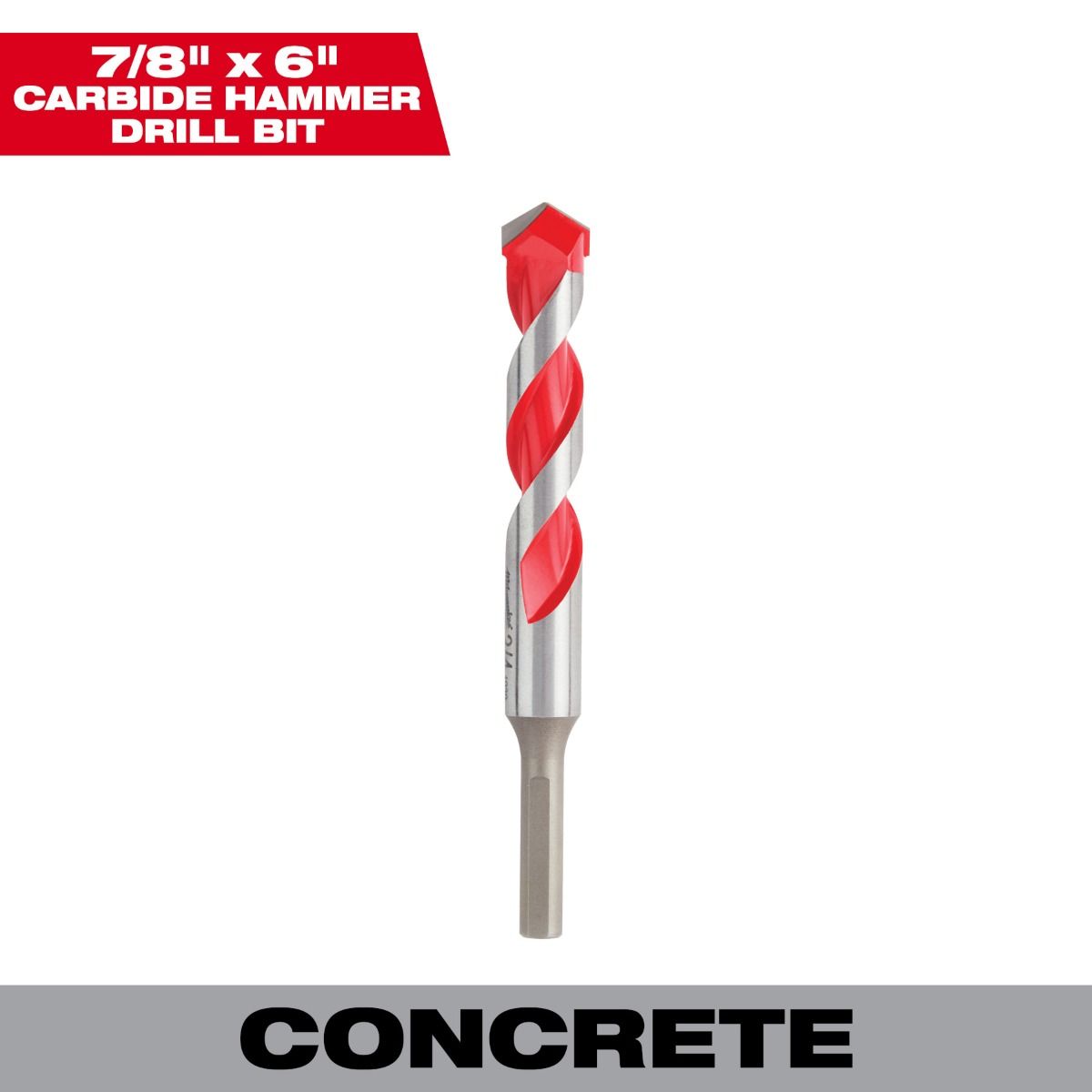 Broca de Concreto 7/8" X 6” 48-20-9047 Milwaukee 2