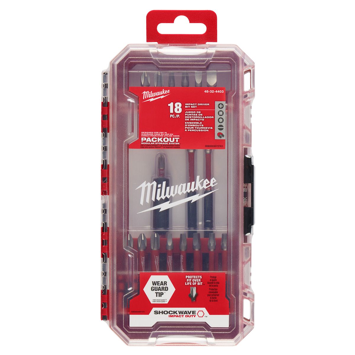 Juego de brocas para destornillador SHOCKWAVE™ Impact Duty™ de 18 pzs 48-32-4403 Milwaukee 3