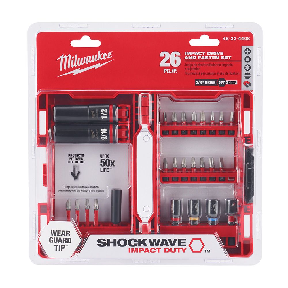 Juego de puntas de impacto para Destornillado 26Pz 48-32-4408 Milwaukee