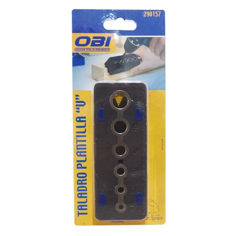 Guia plantilla V de taladro 4 a 12 Mm para carpintero 290157 Obi 2
