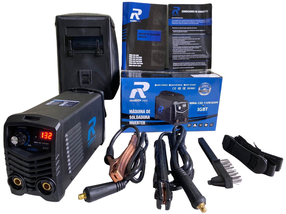 Soldadora Inversora MMA-130 Redbo TIG LIFT Bi-voltaje 110V/230V 2