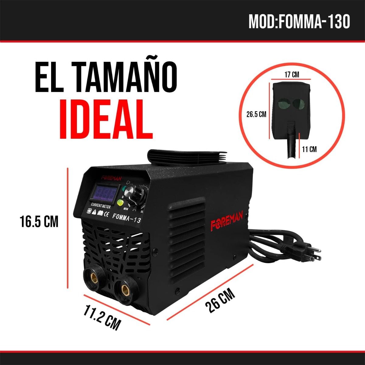 Soldadora inversora 130A FOMMA130 FOREMAN 2