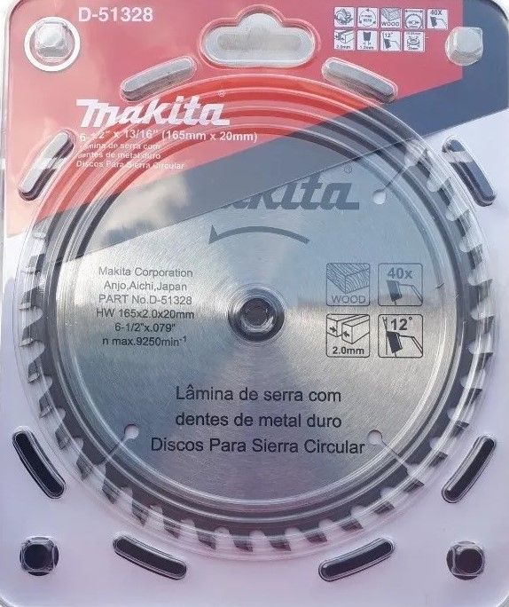 Disco de sierra para madera 6-1/2" D51328 Makita 4