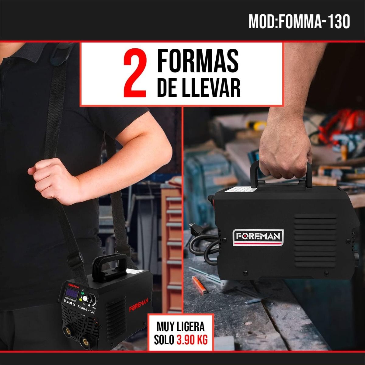 Soldadora inversora 130A FOMMA130 FOREMAN 4