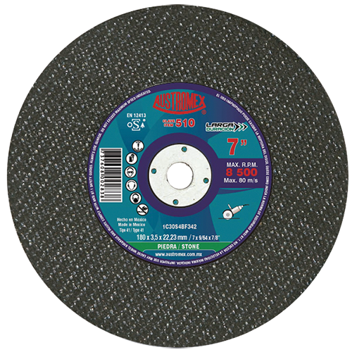 Disco para corte de piedra 7 Pulg 510 Austromex