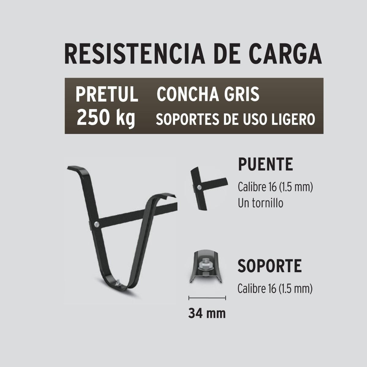 Carretilla 4.5 ft3 gris Neumática 22647 CAP-4NB Pretul 4