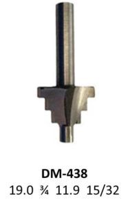 Broca para router corte escalón 3/4 Pulg 438 Micro