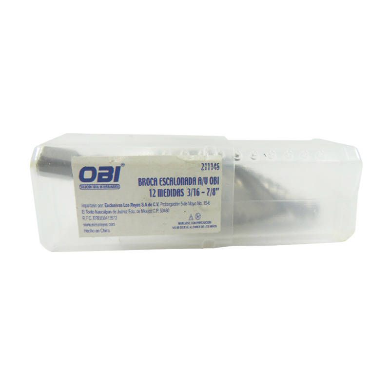 Broca escalonada 3/16-1/2 211145 OBI 2