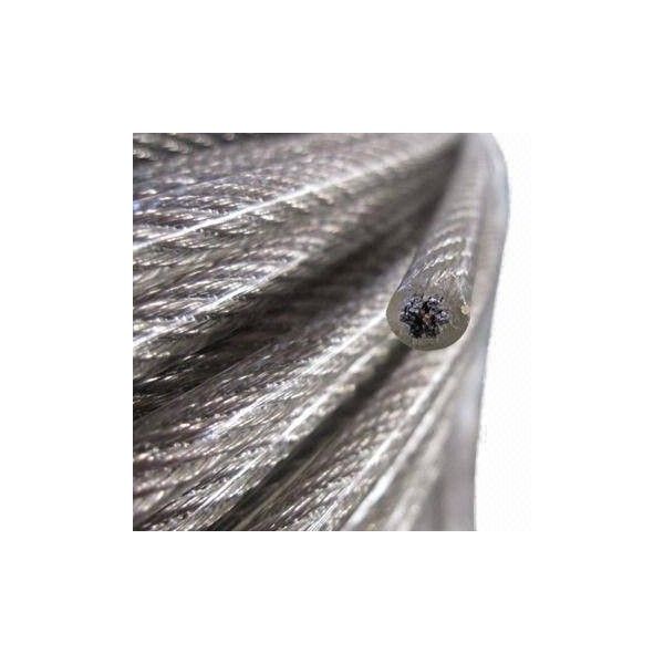 Cable de acero cubierto PVC 1/8X3/16 Pulg 7H 75M 213597 OBI