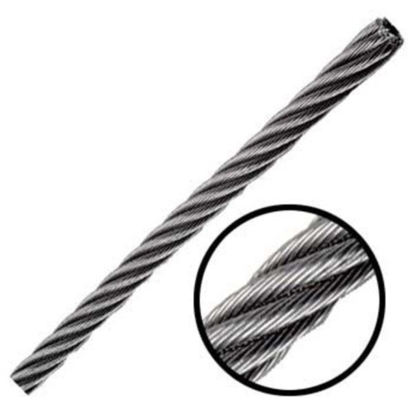 Cable de acero en rollo 7X19 5/16 Pulg y 75 Mts 213623 OBI 2