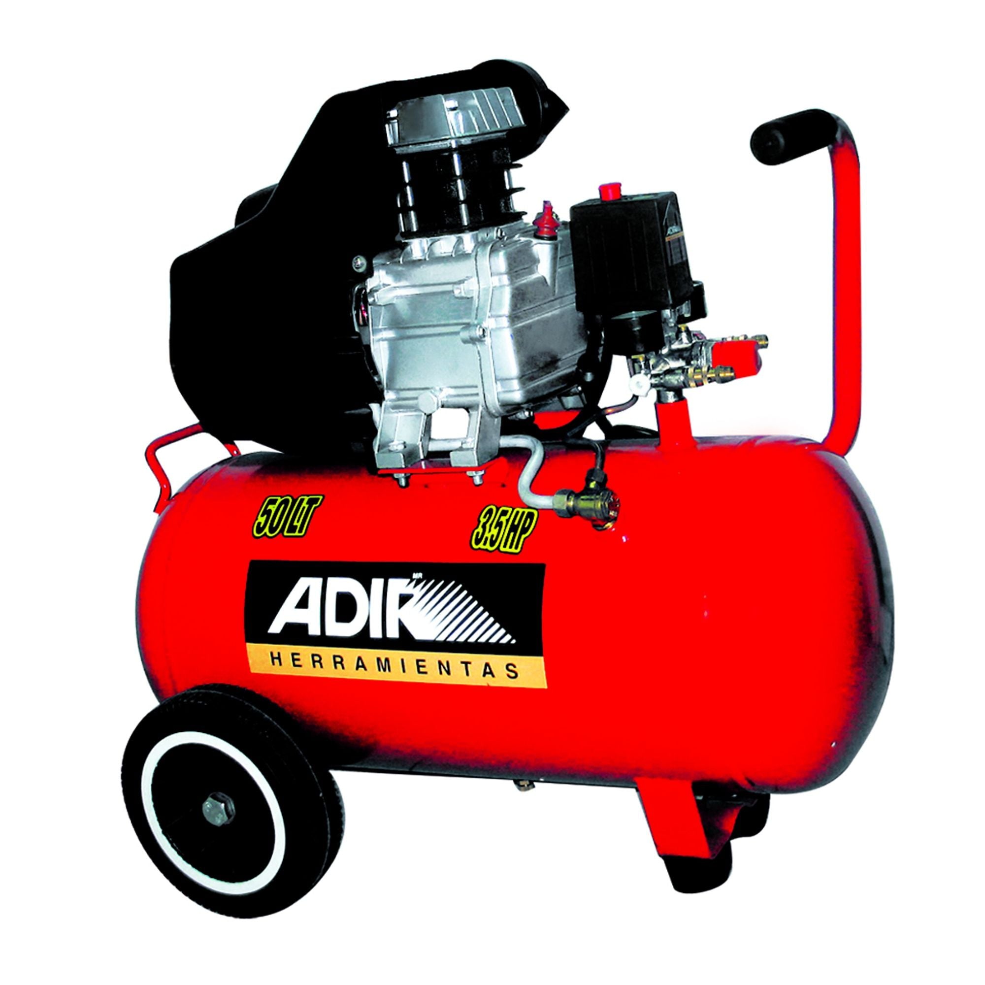 Combo Compresora Pistola y manguera 50L AD-204 Adir 2