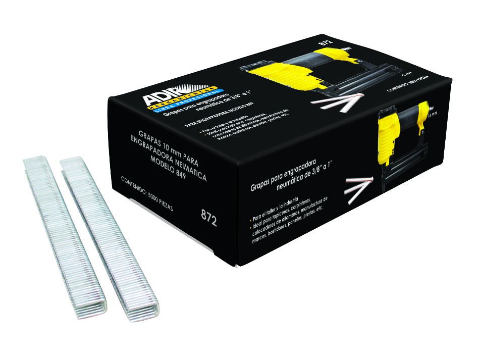 Grapa 3/4 Pulg (15 mm) AD-872 - Grapa 1 Pulg (25 mm) AD-873 Adir
