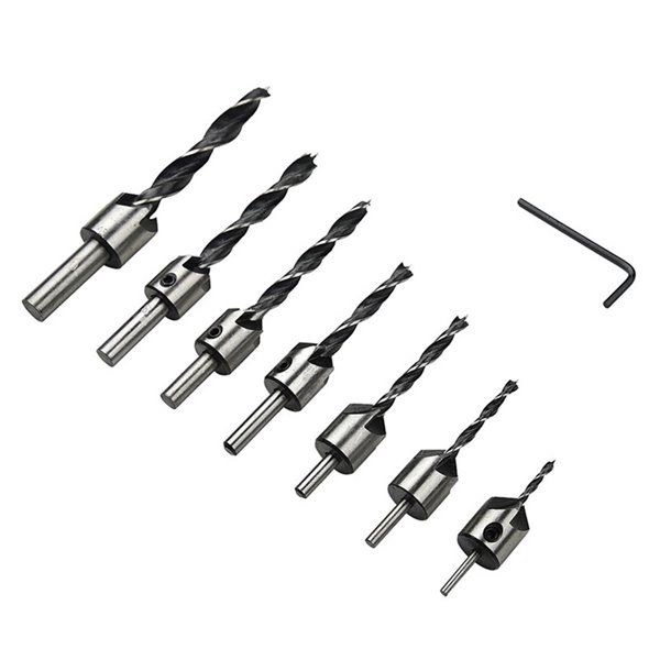 Juego de brocas avellanador 7 Pz 1/8 - 3/8 211692 OBI 2