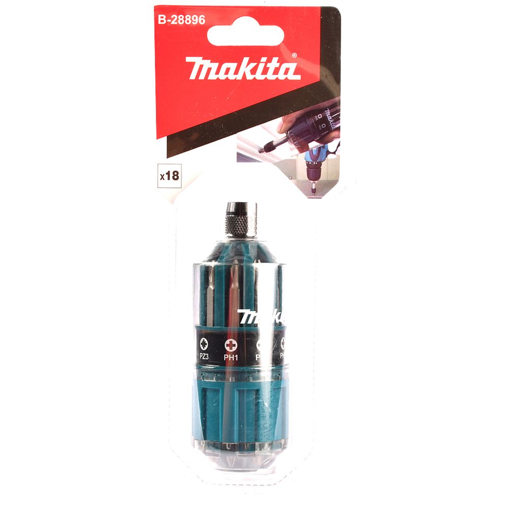 Juego de puntas para atornillador inalambrico 18 Pz B28896 Makita 2